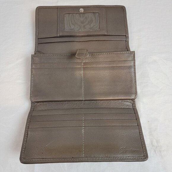 Brighton Python-Embossed Tri-Fold Wallet - Picture 6 of 10